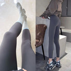 Gray loujia 9-point yoga leggings - premium edition / S