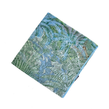 130cm Thin Georgette Plant Secret Garden Women's Sunscreen Shawl Travel Large Square Scarf Hijab Scarf