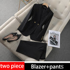 Black blazer + pants polyester 83% viscose 15% spandex 2% / 4 XL