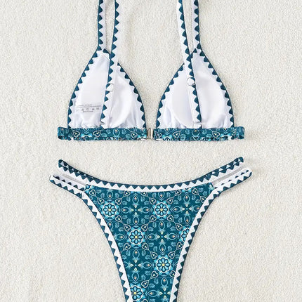 Yiyou Bikini 2025 New Foreign Trade Cross-Border Bikini Swimsuit Printed Split Women's Swimsuit Swimsuit