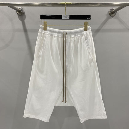 SUBHUMAN men's chic dark five-point harem hanging baggy pants shorts casual middle pants