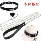 Love leather black traction rope / Free size