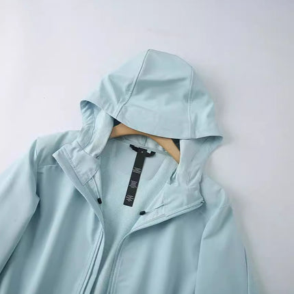 Autumn Men's Sports Breathable Jacket Back Mesh Structure Comfortable Moisture Permeable Self-storage Loose Casual Jacket