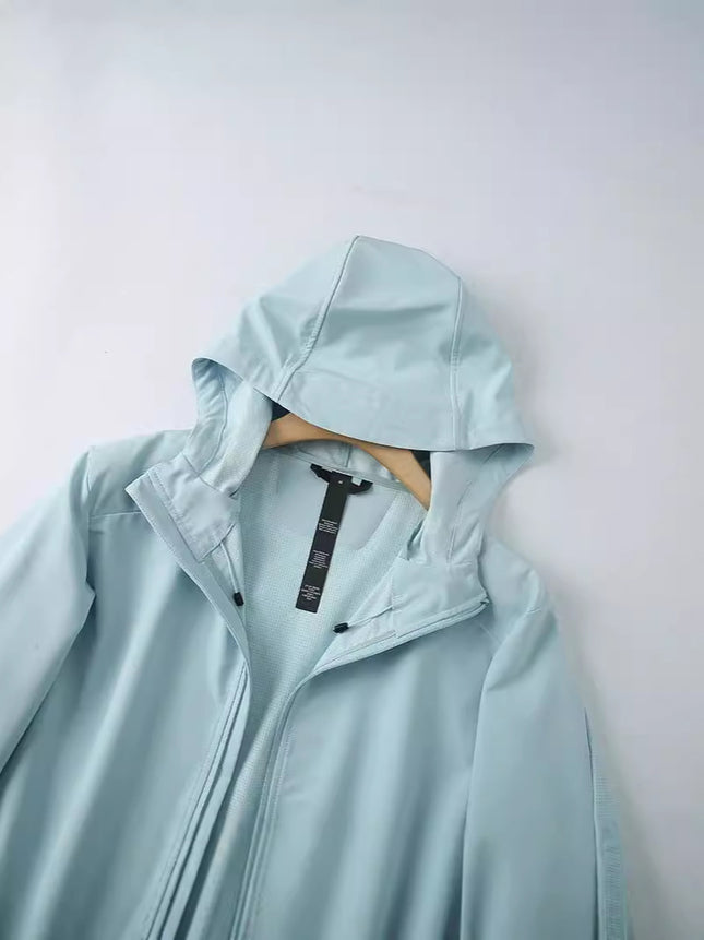 Autumn Men's Sports Breathable Jacket Back Mesh Structure Comfortable Moisture Permeable Self-storage Loose Casual Jacket
