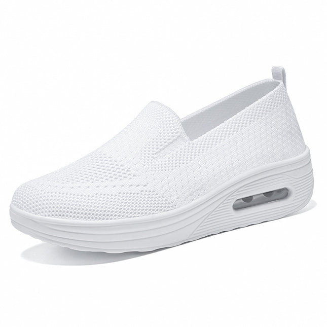 Women's Shoes Versatile 2026 Summer New Cross-Border Temu Slip-On Rocking Shoes Thick-Soled Air-Cushioned Casual Shoes