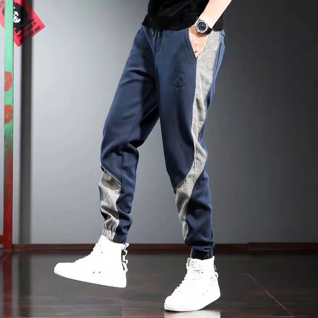 2022 Spring and Autumn New Arrival Casual Pants Men's Korean Style Loose Leggings Haren Trendy Brand Leggings Trendy Leggings for Men