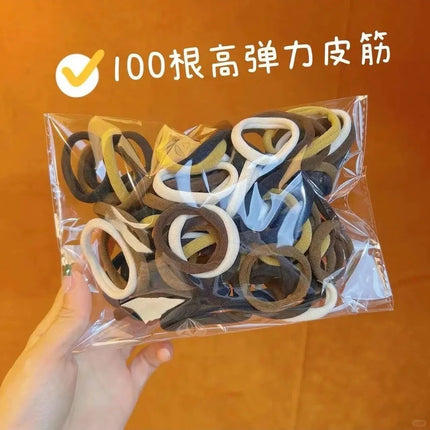 [111-Piece Set] Autumn and Winter Hair Accessories Hair Clip Set Shark Clip Hair Rope Tiktok Hair Tie Rubber Band Bow