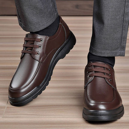 [Genuine leather] special clearance processing broken size leak-picking men's leather shoes high-end deodorant non-slip all-match