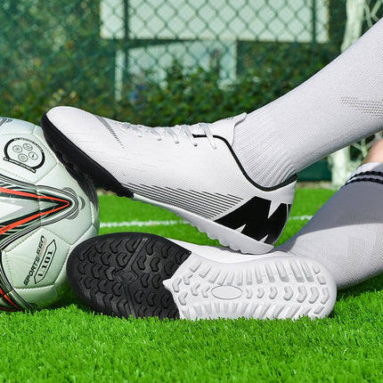 Factory direct low-top football shoes tf broken nail artificial lawn AG nail leather foot boys and girls youth training shoes