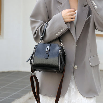 Cross-Border Light Luxury Bags for Women 2025 New Fashionable and Atmospheric Bucket Bags, Versatile, Simple and Western-Style Single Shoulder Cross-Body Bags