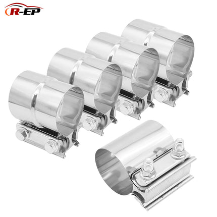 Automobile exhaust pipe clamp butt pipe clamp muffler modification 51 57 63 70 76mm Universal 304 stainless steel