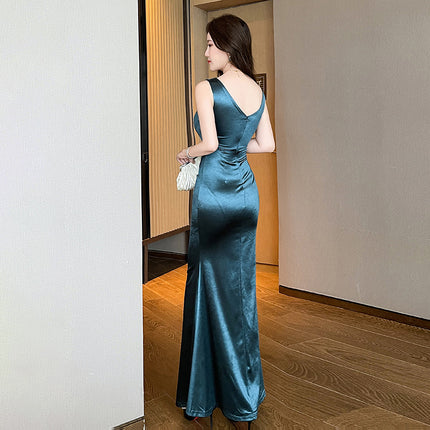 New Sexy Elegant Foot Bath Technician Work Clothes DJ Princess Massage Slim-fit KTV Massage Evening Dress