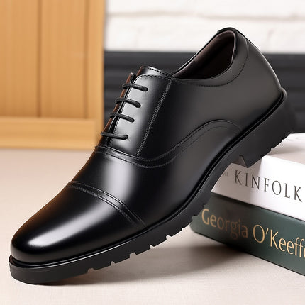 commuter shoes men's shoes spring and summer 2024 men's leather formal shoes hollow breathable leather sandals british style work shoes
