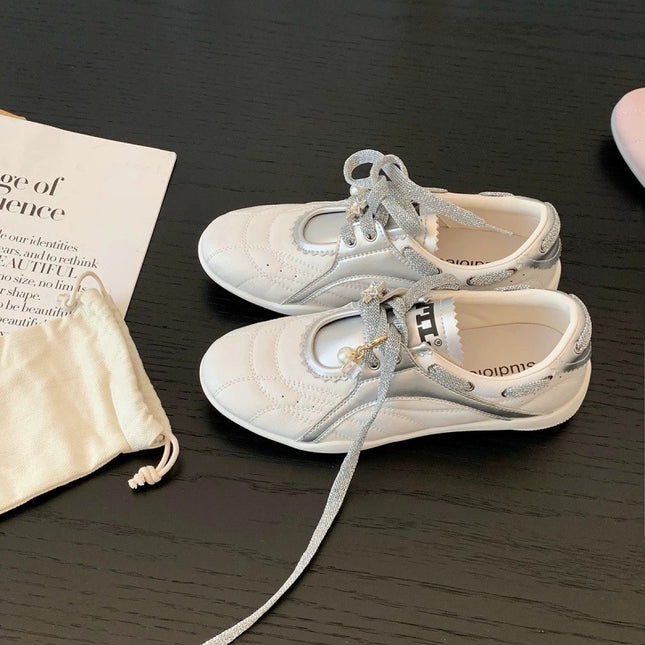 2025 Summer Shoes, Sports Versatile Casual Training Shoes, Lightweight, Breathable, Soft-Soled, Fashionable Lace-Up Color-Blocked Forrest Gump Shoes