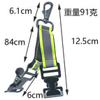 Double-ended reflective glove buckle