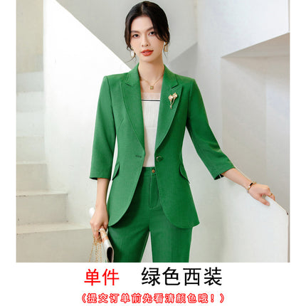 High-end business wear suit suit temperament manager interview business formal wear coat goddess fan professional half sleeve suit