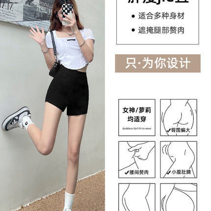 Black Shorts for Women Summer 2025 New Style Casual Pants Hot Girl Fashion Korean Version Slimming Hot Pants