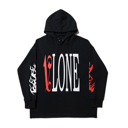 Lone Sweatshirt Wang Yibo with Hiroshi Fujiwara Limited Fashion Brand Big V Valentine's Day Couple Loose Long Sleeve Hoodie