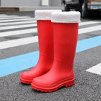 [white velvet] red - please choose one size larger / 37/38