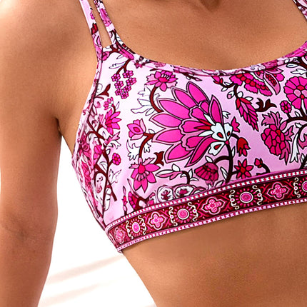 European and American fashion hot selling printed bikini beach hot spring hot girl swimsuit