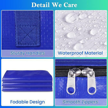 Moving Bag, Large Capacity Car Transport Bag, Foldable Tote Bag, Quilt, Clothing, Luggage Storage Bag, Storage
