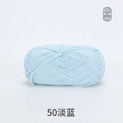 Snow Feir 5 strands milk cotton wool group 5 strands combed cotton thread not ball baby hand woven diy cute doll