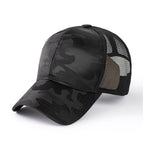 Six-page top-back net style - black / 56-59cm head circumference (normal size)