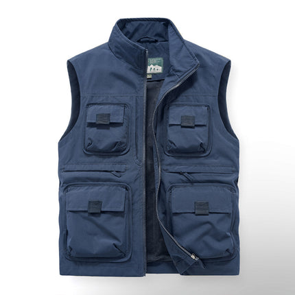 Vest Custom Printing LOGO Outdoor Mountaineering Camping Function Luya Multifunctional Summer Tooling Photography Vest