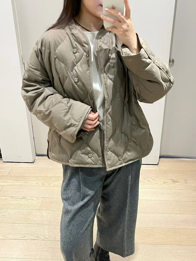 Co*S Style Loose Fit Diamond Pattern down Jacket Jacket for Women 2025 Winter New Outwear Versatile