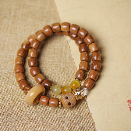 Monkey Head Natural King Kong Star Moon Cook DIY Accessories Men's and Women's Pan Wen Play Hand-held Chain Buddhist Bead String