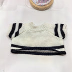 25cm barcelona bear clothes / Black and white striped sweater