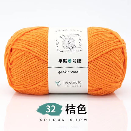 Doll hand-knitted No. 2 handmade wool woven scarf HAT medium thick coat stick needle DIY6 strand wool wholesale
