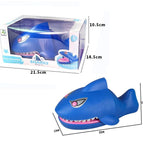 Color boxed sound and light biting shark charged without battery