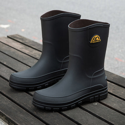 Cross-border rain boots men's new rain boots men's short rain boots non-slip kitchen fashion water shoes fishing rubber shoes