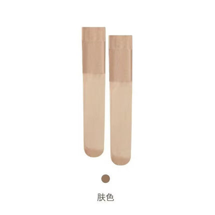 Silk Stockings Women's Knee Socks Summer Long Tube Thin Air-conditioning Socks High Elastic Anti-hook Silk No-curling Knee Socks