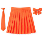 Pure (watermelon red) skirt + bow tie + tie / 140CM