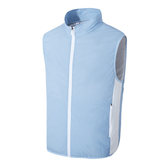 Summer Outdoor Men's Intelligent Air-conditioning Clothing Site Cooling and Cooling Clothing Men's and Women's Breathable Sleeveless Explosive Lightweight Jacket