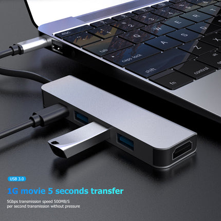 typec five-in-one expansion dock mobile phone tablet computer converter game machine hdmi docking station usb hub