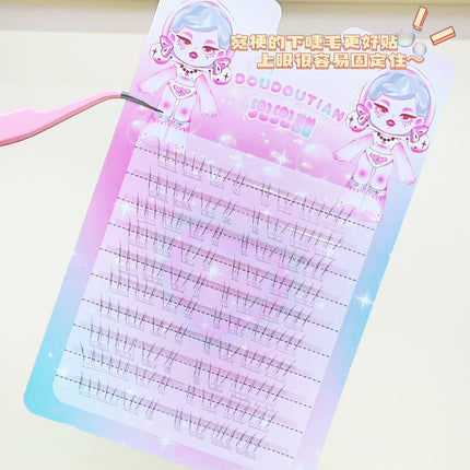 Sweet Sex-free Eyelash Transparent Stem Simulation Natural Mother's high quality Wild Unisex False Eyelash