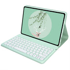 Oppo pad 11inch / Green + color bottom round cap ordinary keyboard