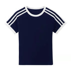 Navy blue with white edge / S