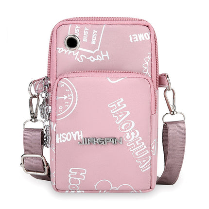 New Casual Small Satchel Oxford Cloth Shoulder Bag Summer Wrist Bag Arm Bag Neck Small Bag Multi-layer Mobile Phone