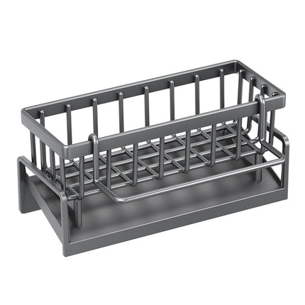 Kitchen Sink Drain Rack Faucet Multi-Purpose Drain Ventilation with Towel Bar Sponge Dishwashing Liquid Storage Rack