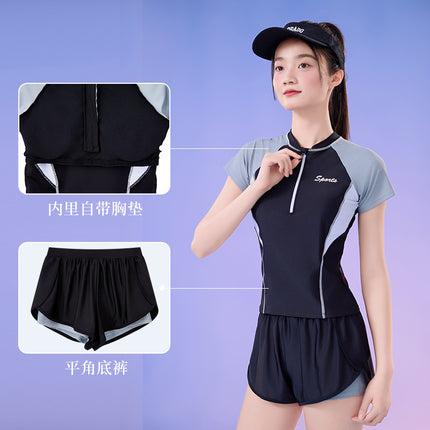 Split Swimsuit Flesh-Covering Slimming Women's High-Level Sports Swimsuit Sports Swimsuit Hotel Hot Spring Swimsuit suit