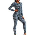 Camouflage women's long sleeves + women's pants / S