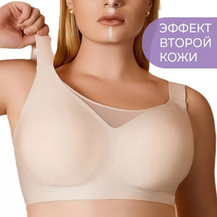 Foreign Trade Cross-Border Plus-Size Underwear, Anti-Exposure Full Cup Bra for Large Breasts, Anti-Sagging Bra, European and American Seamless Bra