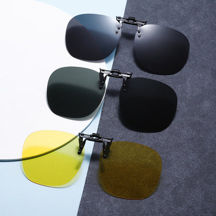 Polarized Sunglasses Clip-On Women's 2025 New European and American Fashion Stylish Myopia Clip-On Dual-Purpose Color-Changing Sunglasses Clip-On