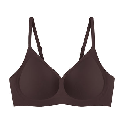 7A Antibacterial Underwear Small Breast Push-up Jelly Strip Soft Support Bra No Steel Ring Fixed Cup Wireless bra