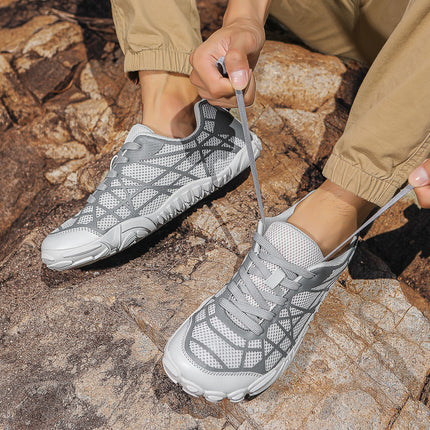 Men's Mountaineering Mesh Shoes Big Head Men's Shoes Wide Sole sneaker Wide Head Plus Fat High Back Foot Fat Wide Last Mesh Shoes