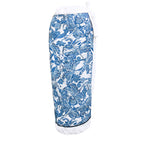 Blue gauze skirt / Free size